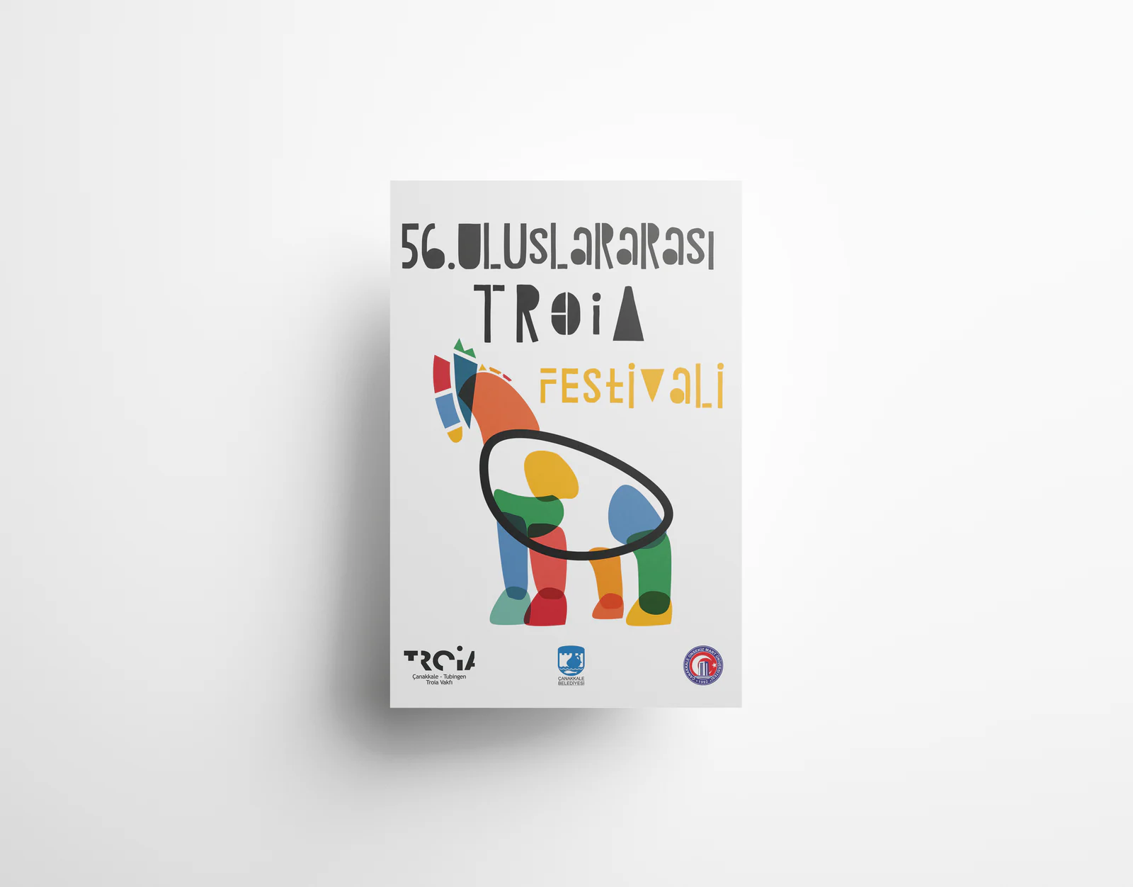 Troia Colour Horse Poster